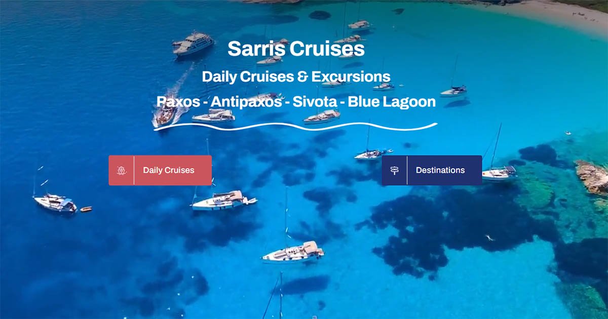 Daily cruises Paxos - Antipaxos - Sivota - Blue Lagoon