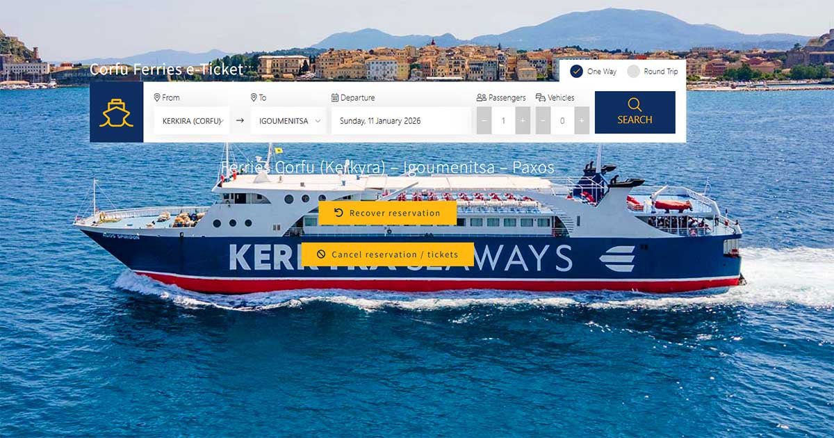 Corfu Ferries e-Ticket